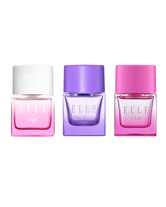 ELLE Free Spirit, ELLE in Paris & ELLE Fleur 30ml Bundle