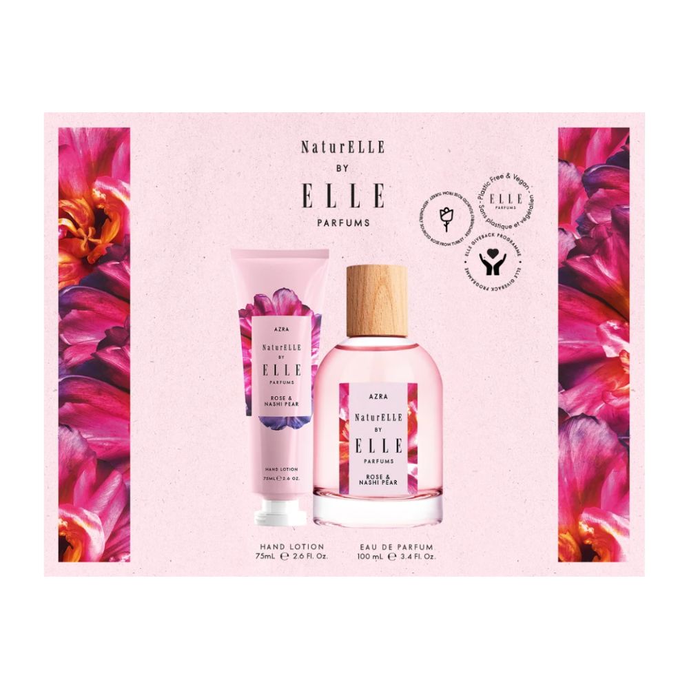 ELLE NaturELLE Azra 100ml Eau de Parfum and 100ml Body Lotion Gift Set